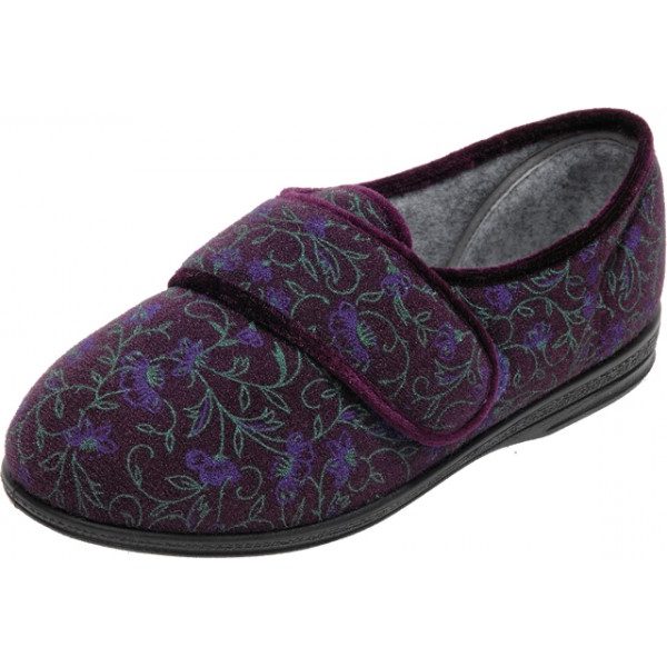 Holly Ladies Slipper and ladies wider fitting slippers.