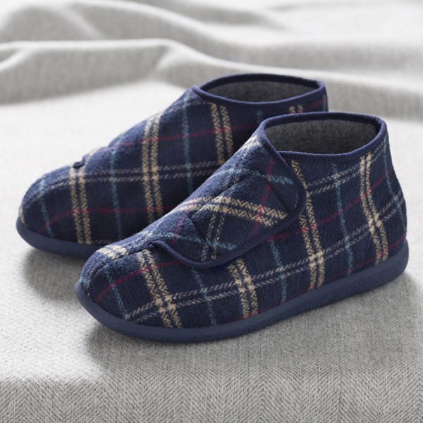 Robbie Roomy Slipper and men's wider fitting slippers